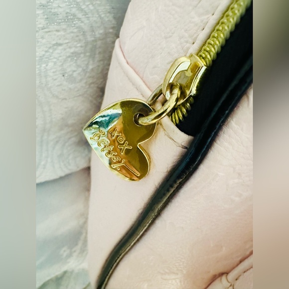 Betsey Johnson Light Pink Backpack with Black Bow Charm - Picture 3 of 10